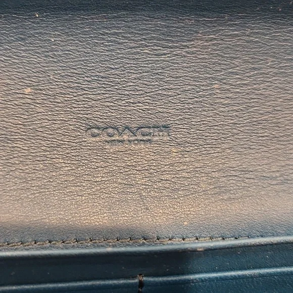 Coach Embossed Textured Trifold Leather Wallet - Picture 5 of 15